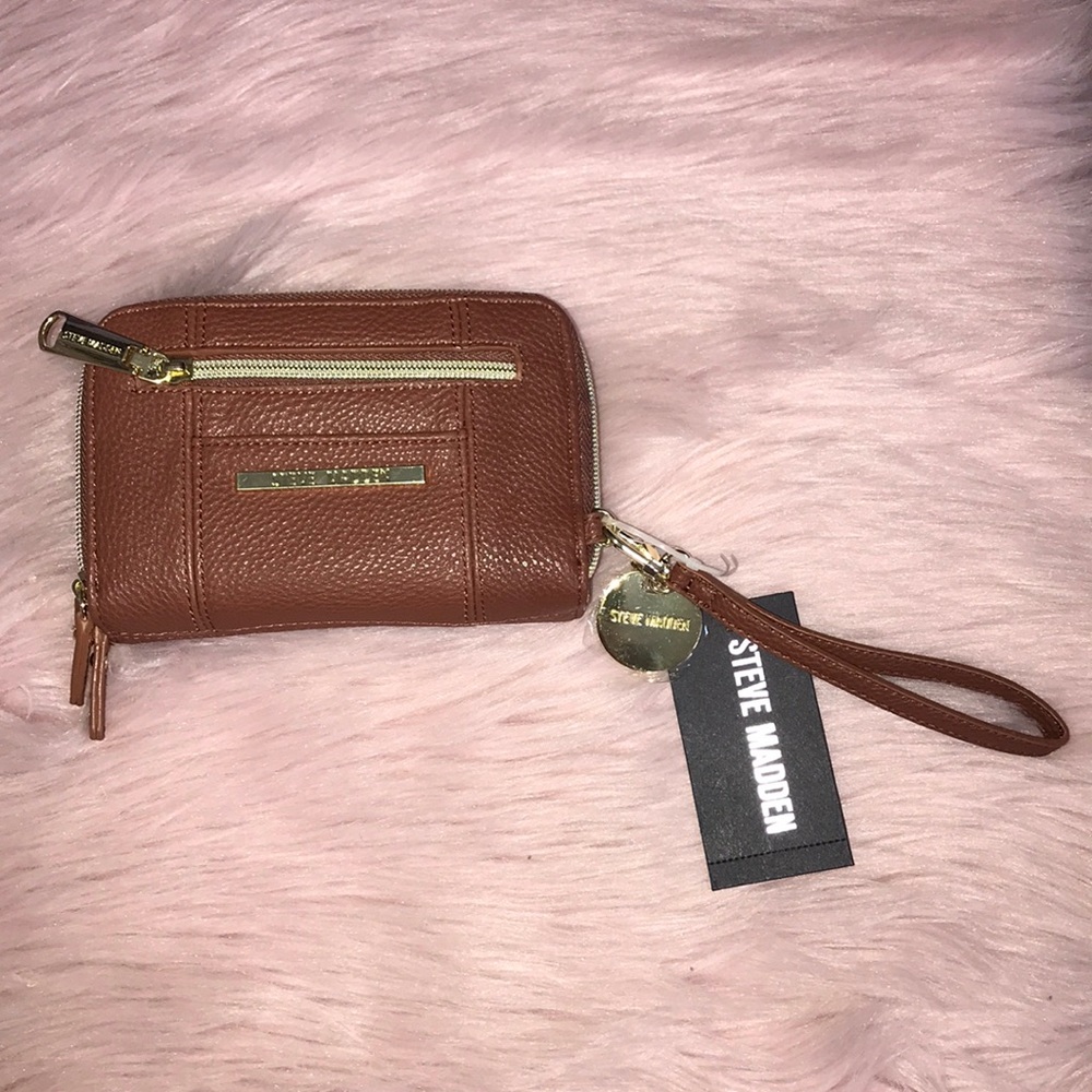 steve madden brown wallet